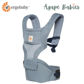 [10 year local warranty] Ergobaby Hip Seat Cool Air Mesh Baby Carrier - Oxford Blue