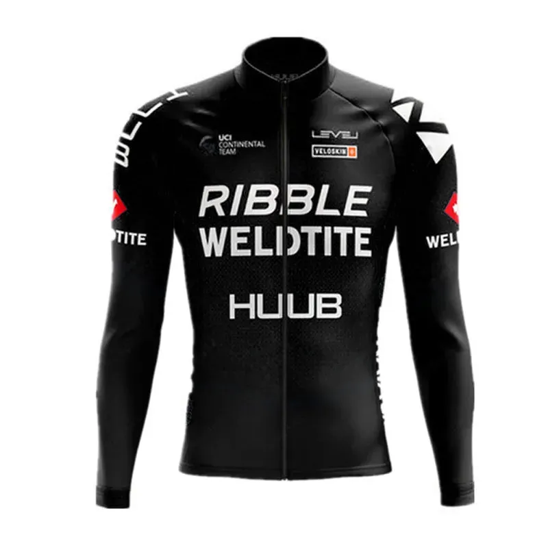 2023 HUUB Cycling Jersey  Autumn Riding Long Sleeves Men's Cycling Bib Set Bicycle Clothing Spring MBT Breathable Bike Clothes