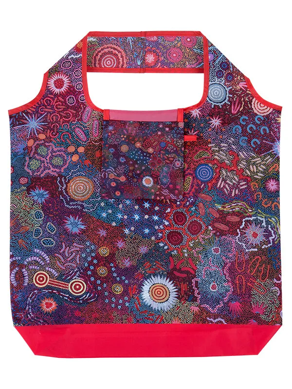 Aboriginal Women's Ceremony Recycled Plastic Bottle Bag 45cm