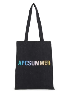 A.P.C. Logo Shopping Tote Bag