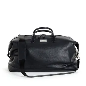 Aspen Travel Duffle Bag, Navy Leather