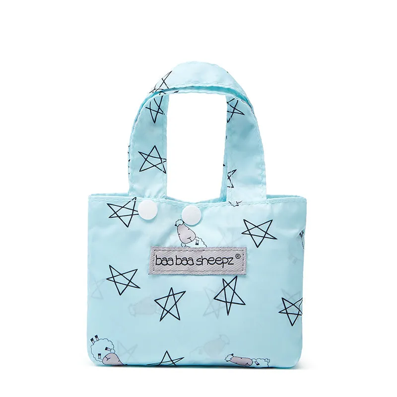 Baa Baa Sheepz Reusable Shopping Bag Small Star & Sheepz Blue