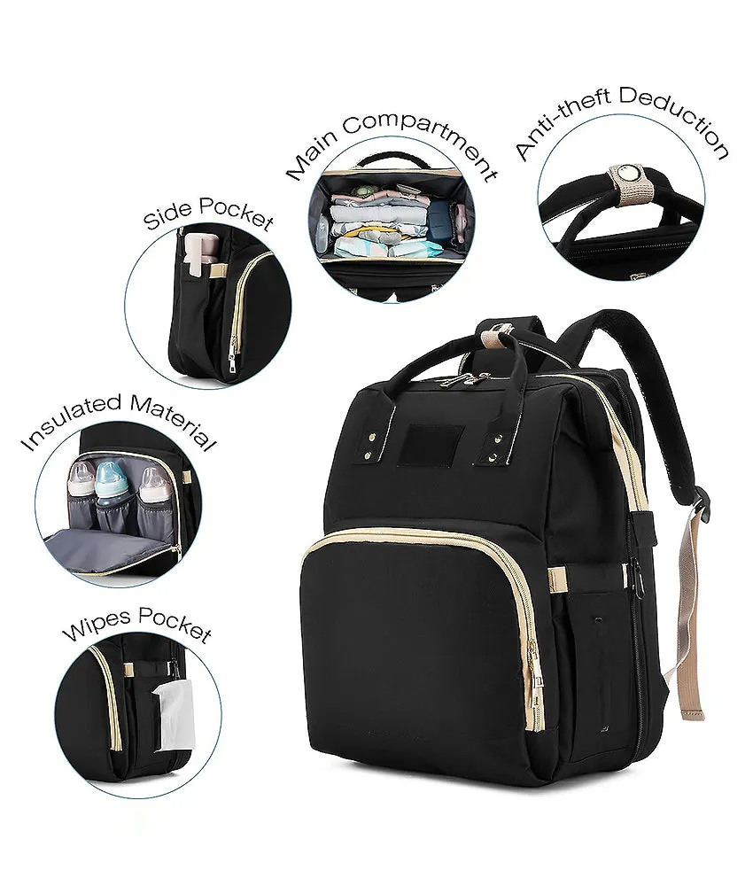 Baby Diaper Backpack - Black