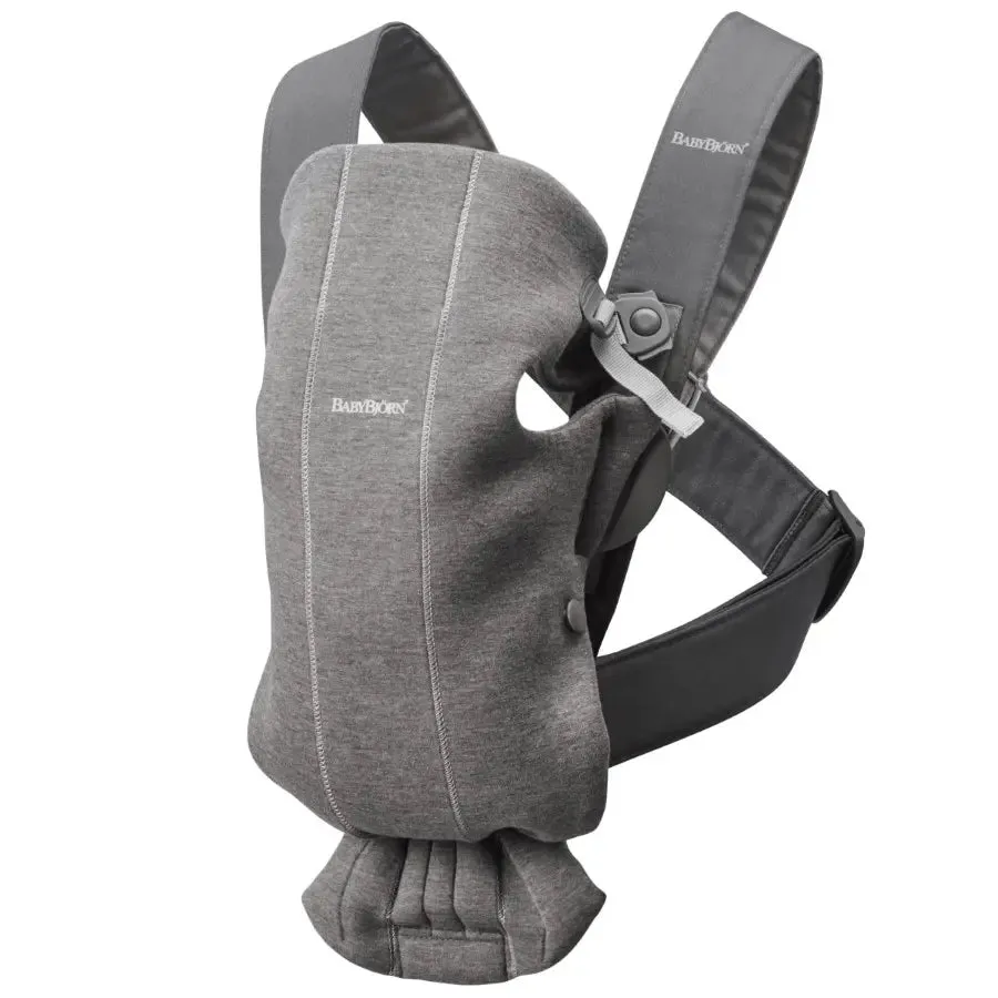 BabyBjorn Baby Carrier Mini, 3D Jersey (Dark Grey)