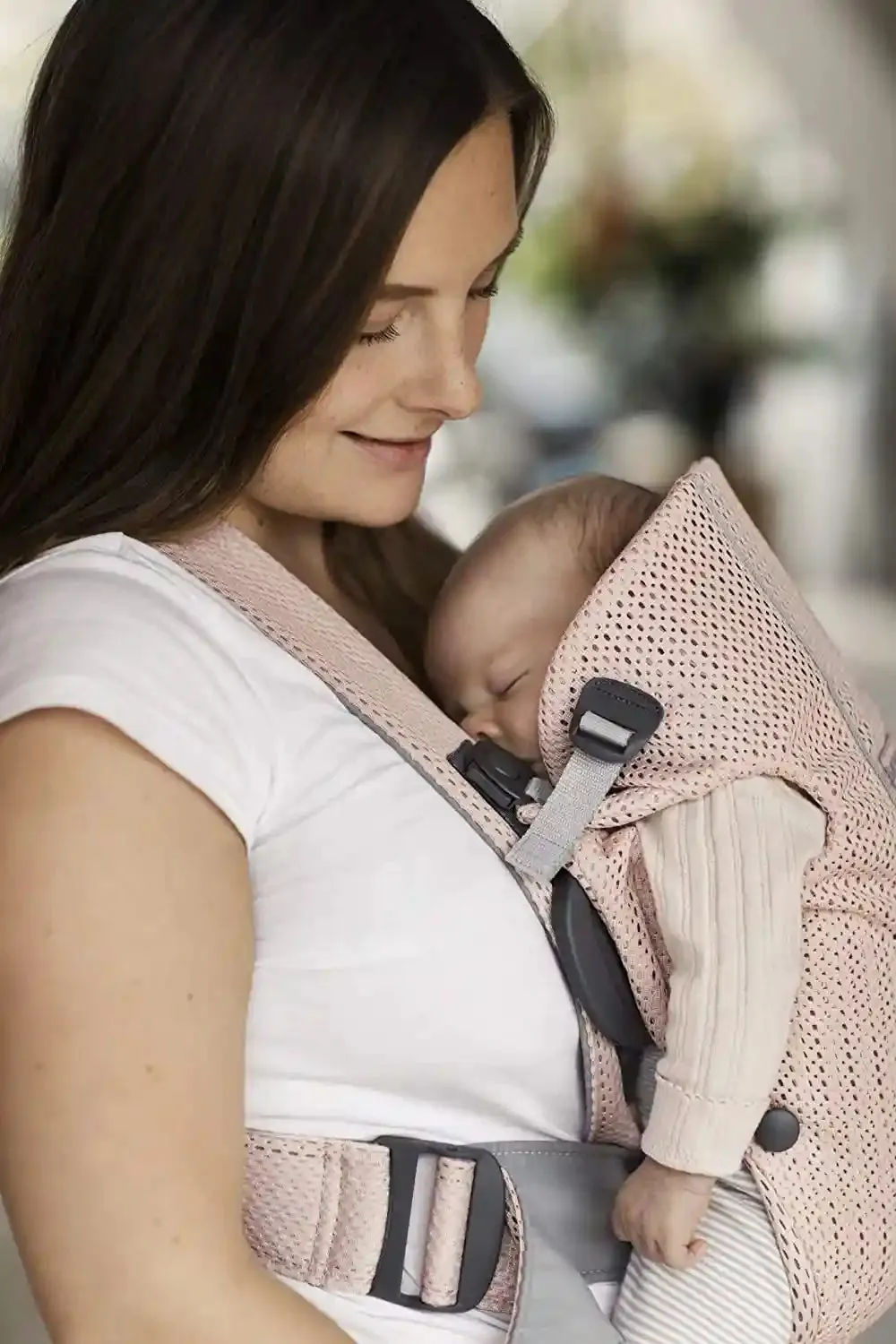 Babybjorn Baby Carrier Mini - 3D Mesh (Pearly Pink)