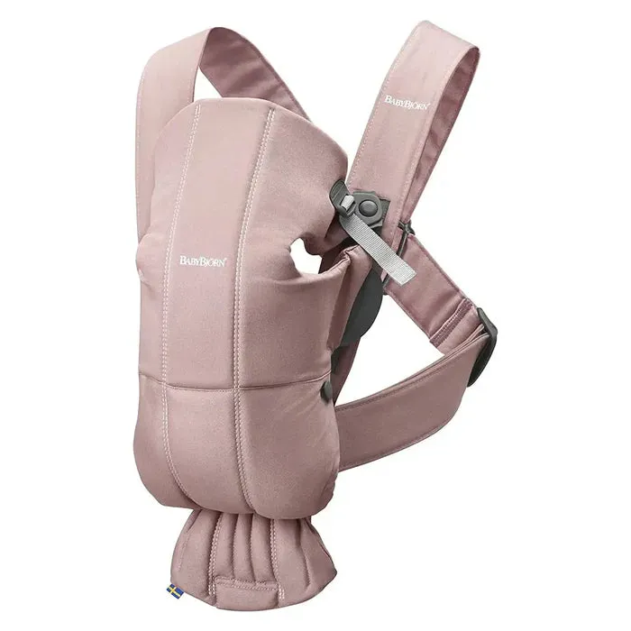 Babybjorn Baby Carrier Mini - Cotton (Dusty Pink)