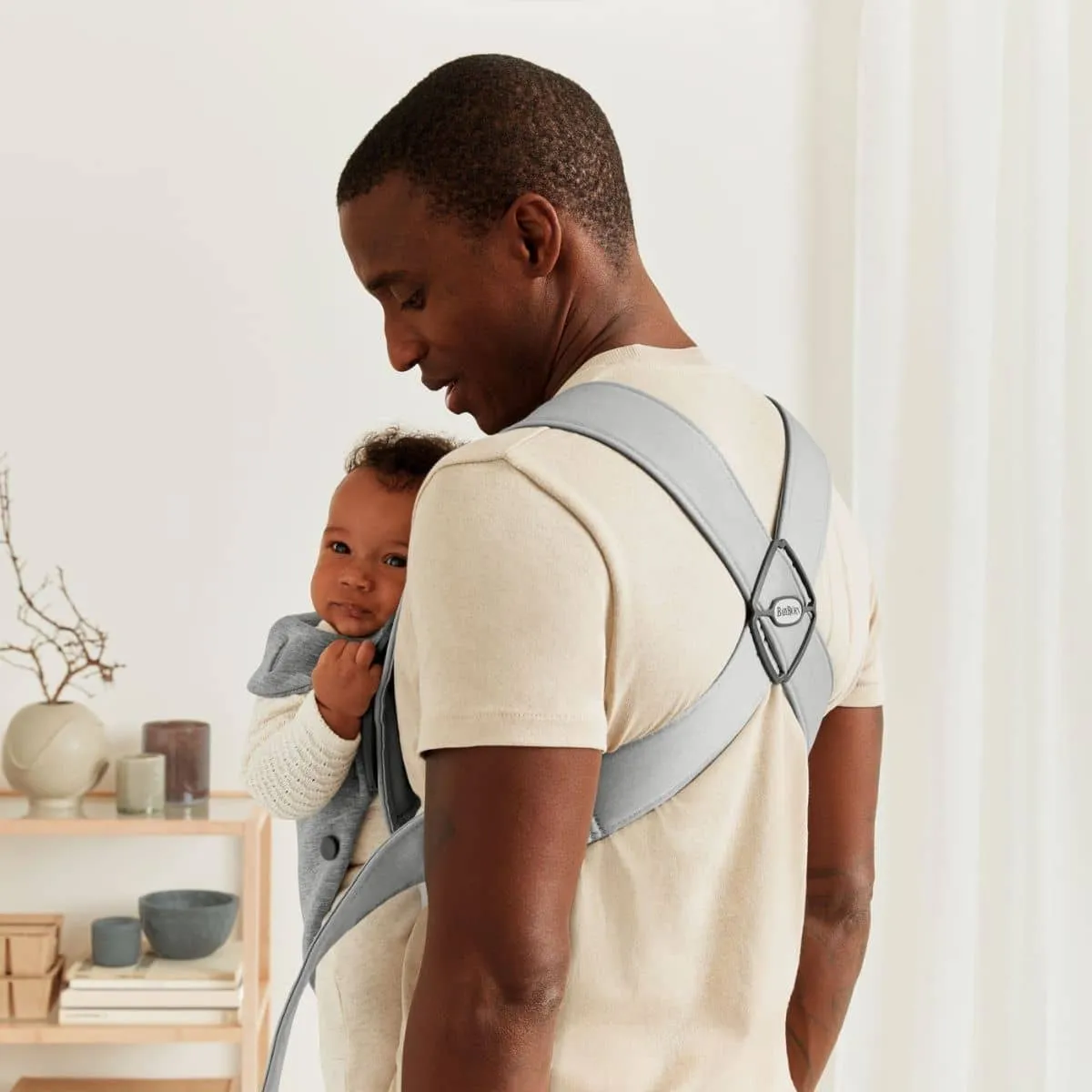 BabyBjorn Baby Carrier Mini - Grey 3D Jersey