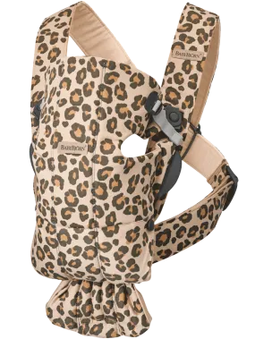 BabyBjorn Draagzak Mini Cotton Mix Leopard Beige