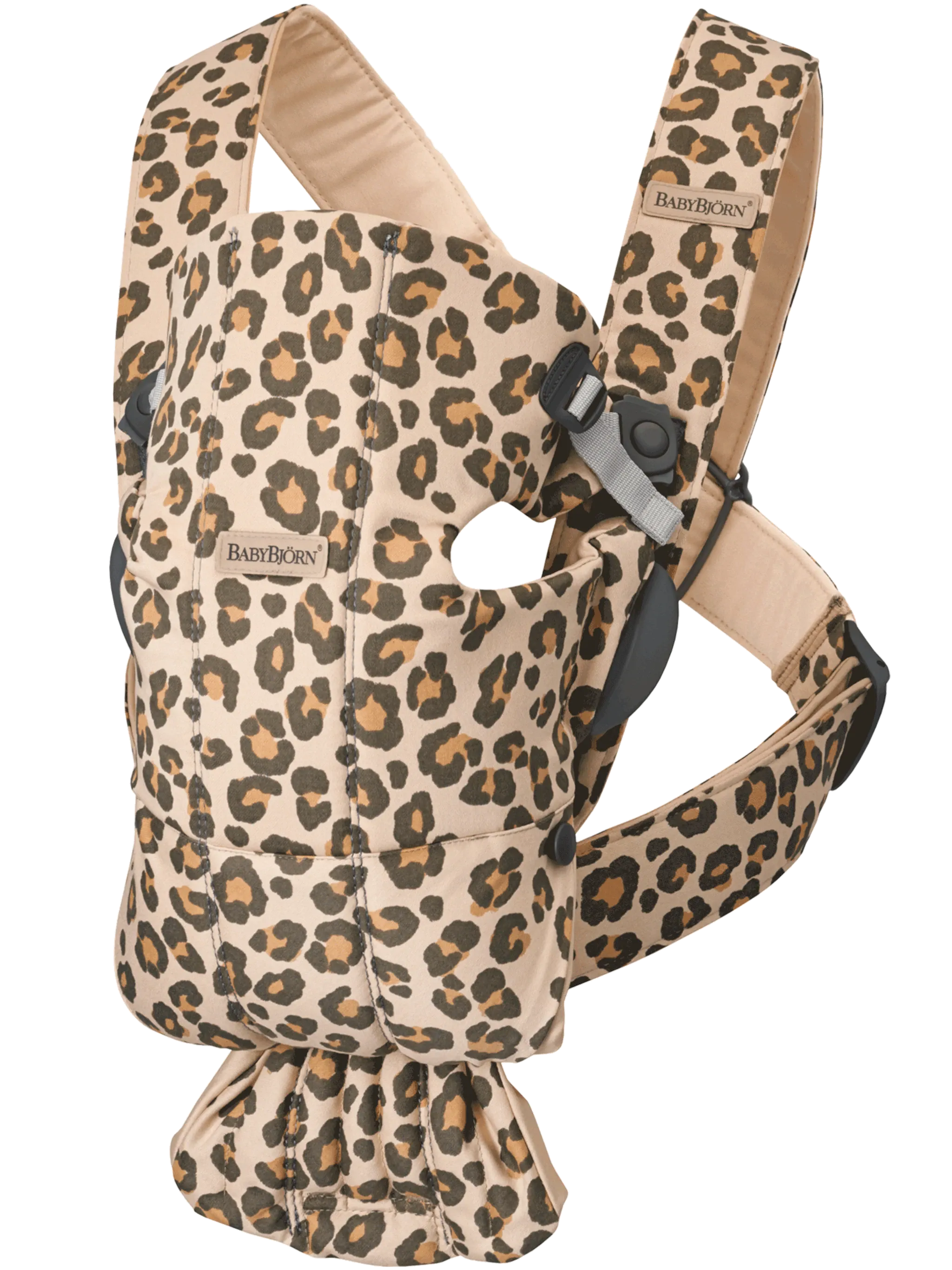 BabyBjorn Draagzak Mini Cotton Mix Leopard Beige