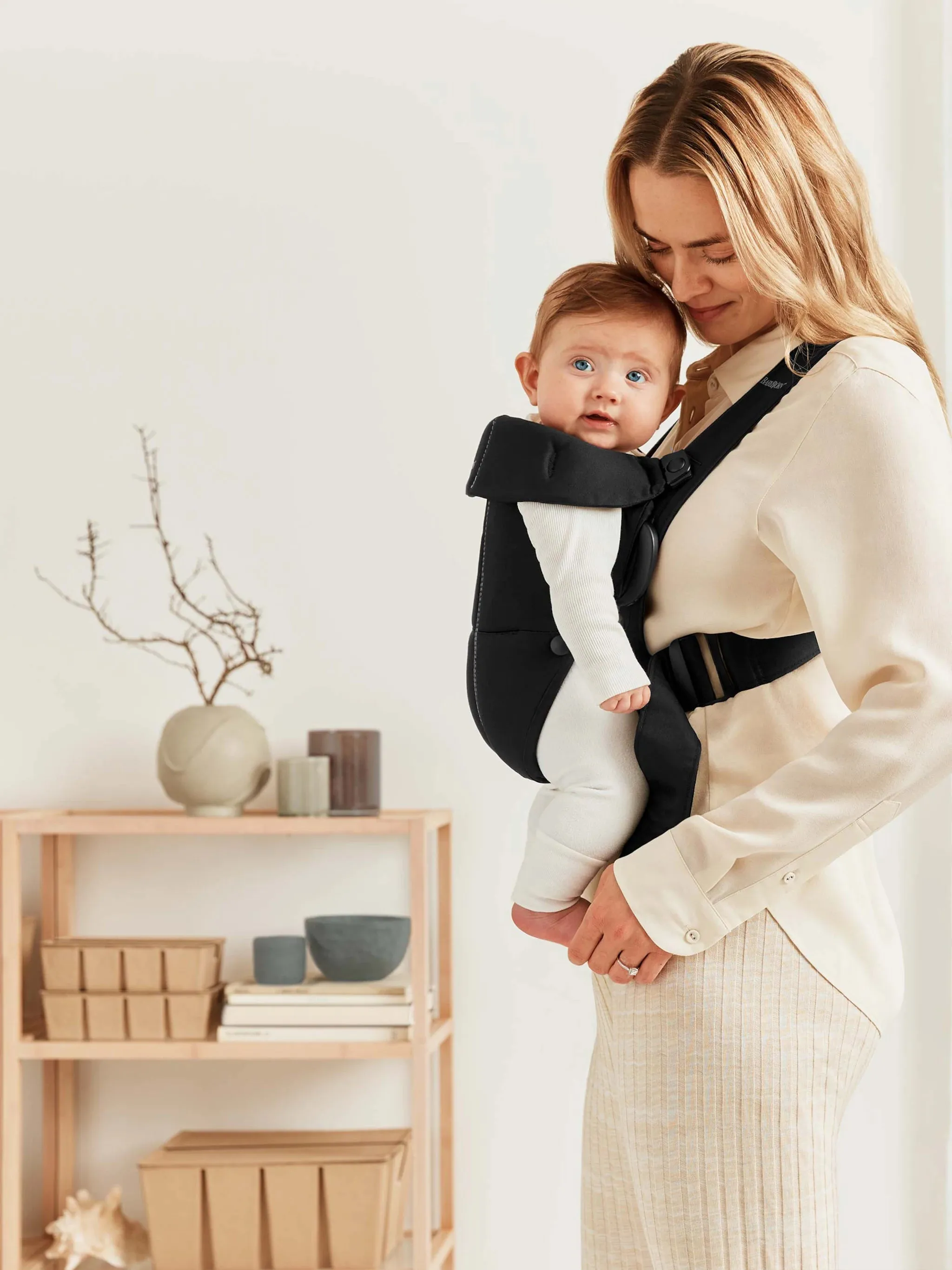 BabyBjorn Draagzak Mini Cotton Mix Zwart