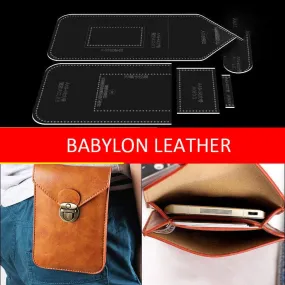 BABYLON™ Men's Fashion Waist Bag Leather Pattern AAB-68