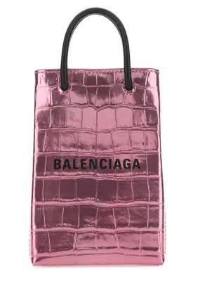 Balenciaga Logo Printed Mini Shopping Bag