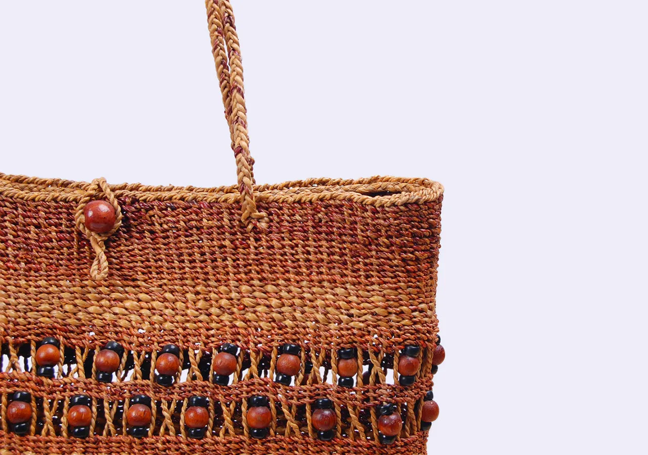 BangSai - Straw Bead Tote Bag