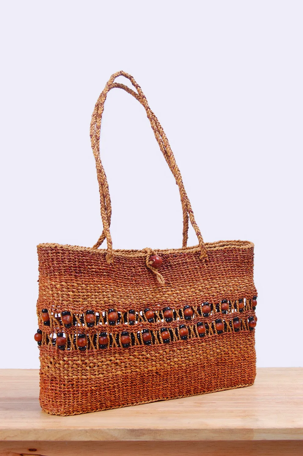 BangSai - Straw Bead Tote Bag