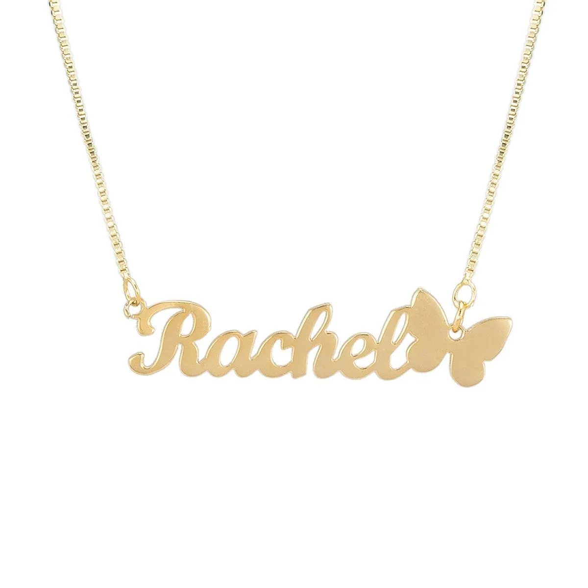 Beautiful Butterfly Custom Name Necklace