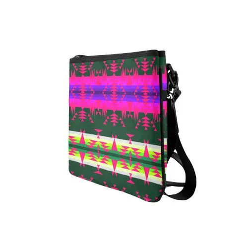 Between the Mountains Deep Lake Sunset Slim Clutch Bag