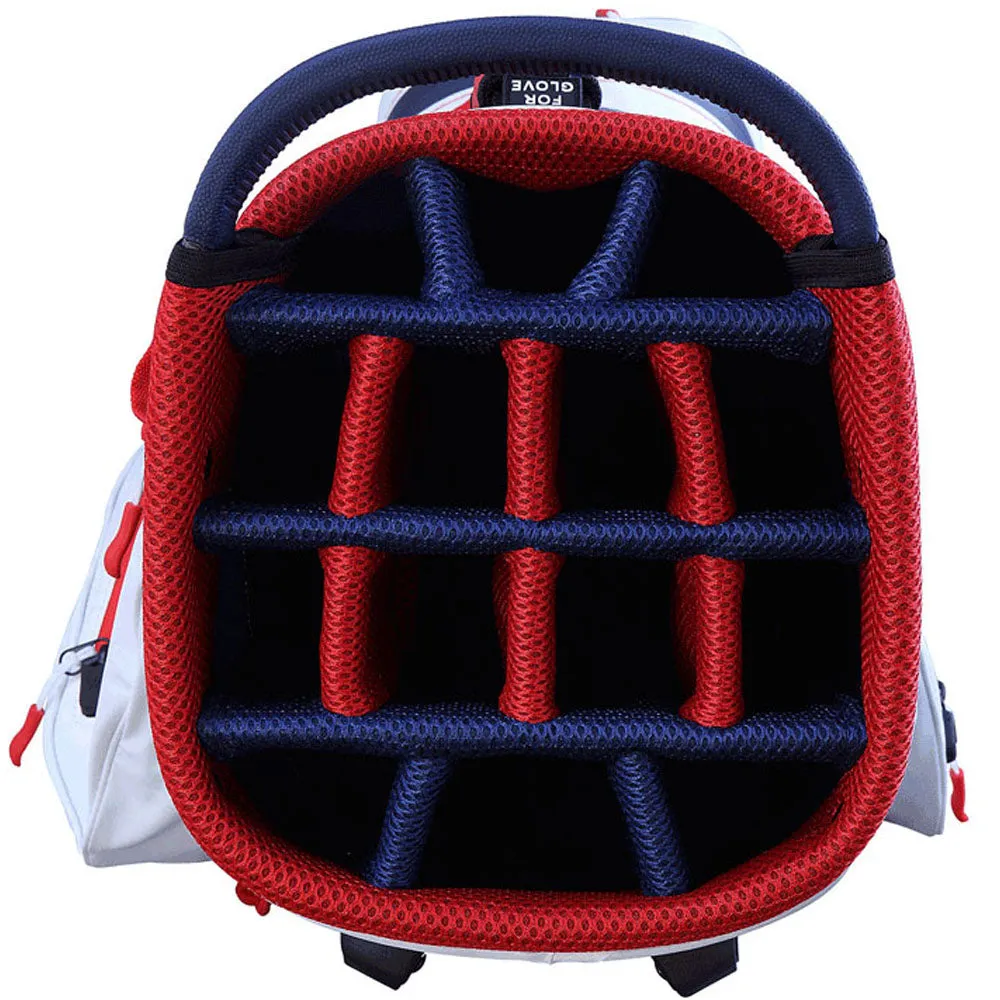 Big Max Dri-Lite Hybrid Stand Bag - White/Navy/Red