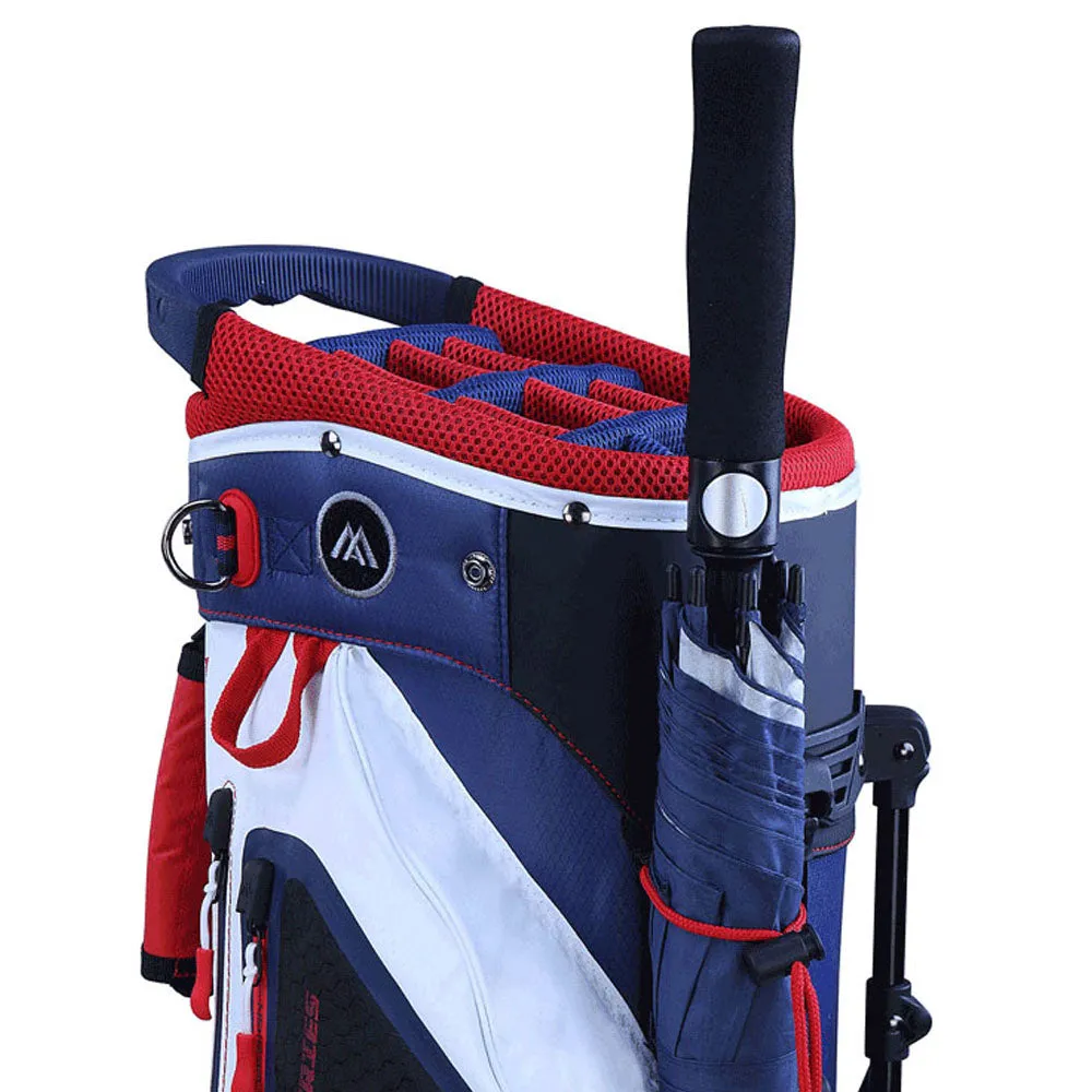 Big Max Dri-Lite Hybrid Stand Bag - White/Navy/Red