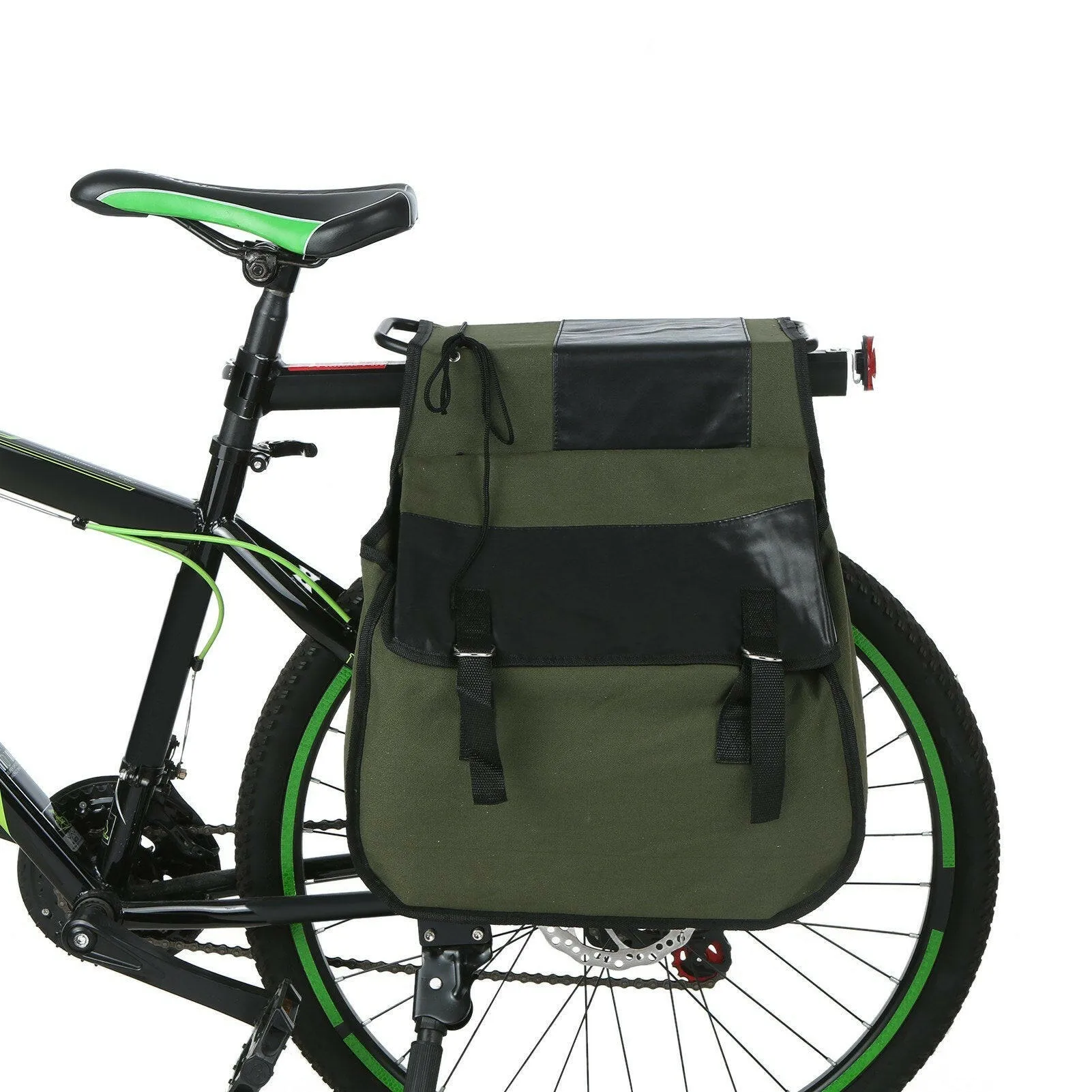 Bike Rear Seat Bag Bicycle Trunk Bag Cycling Rear Rack Double Pannier Bag