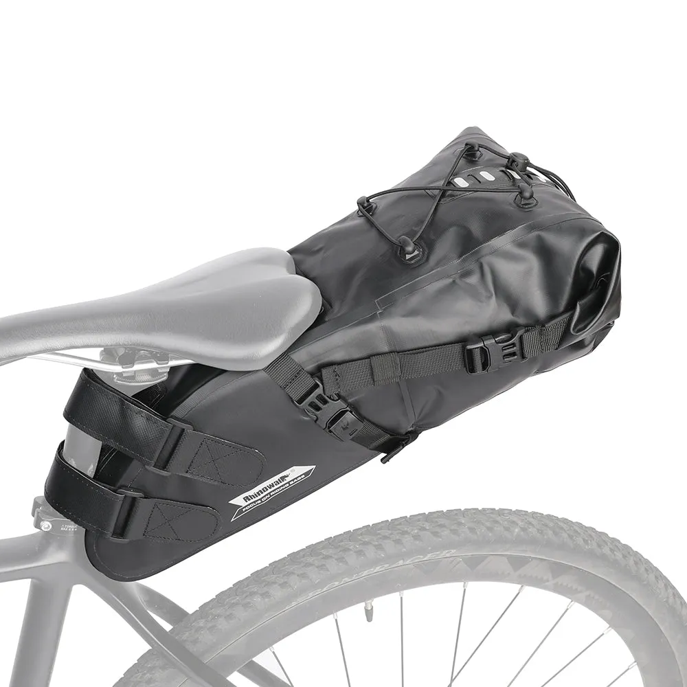 Bike Seat Bag, Bicycle Saddle Bag Under Seat 3D Shell Cycling Seat Pack for Mountain Road Bikes Black