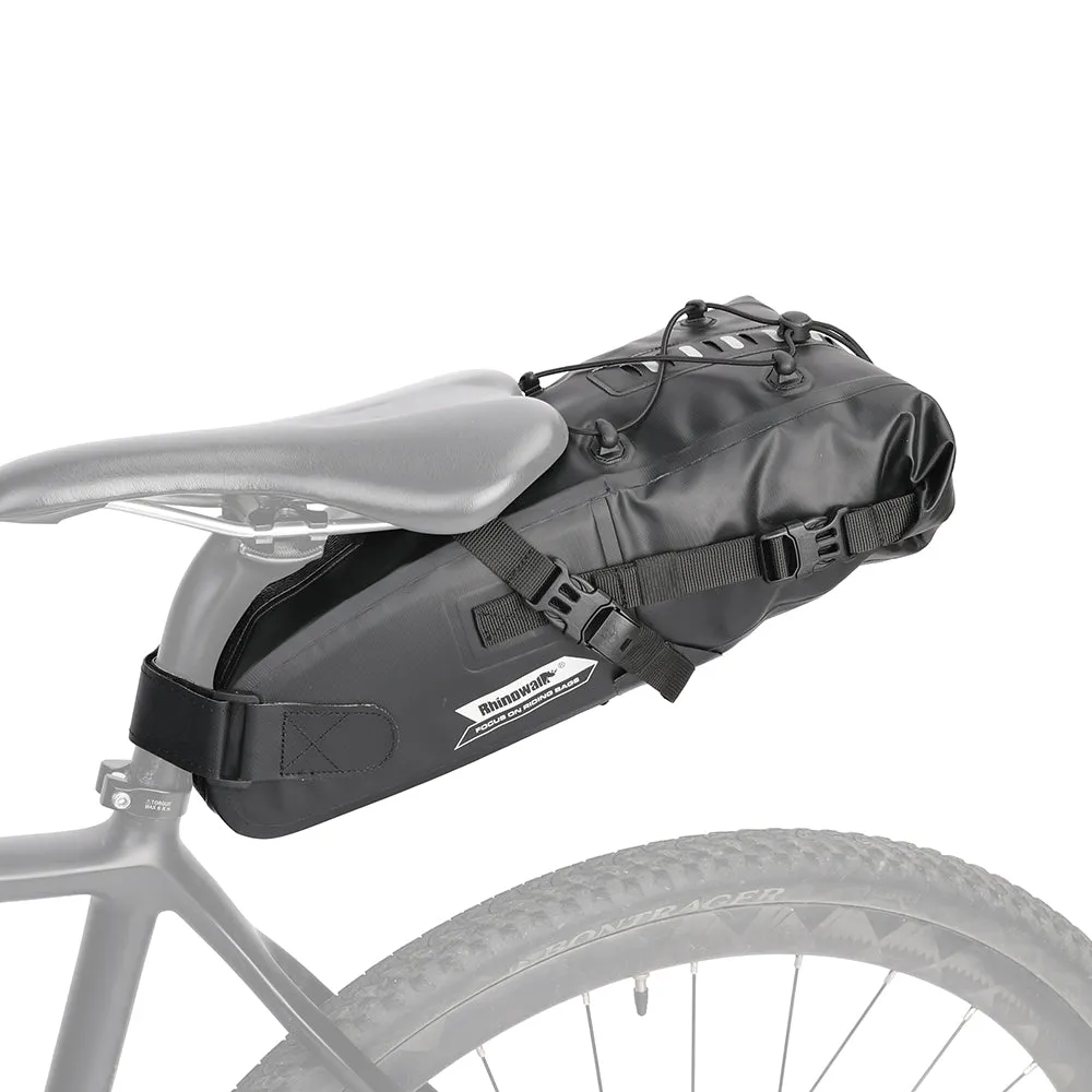 Bike Seat Bag, Bicycle Saddle Bag Under Seat 3D Shell Cycling Seat Pack for Mountain Road Bikes Black