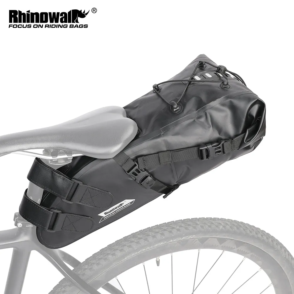 Bike Seat Bag, Bicycle Saddle Bag Under Seat 3D Shell Cycling Seat Pack for Mountain Road Bikes Black