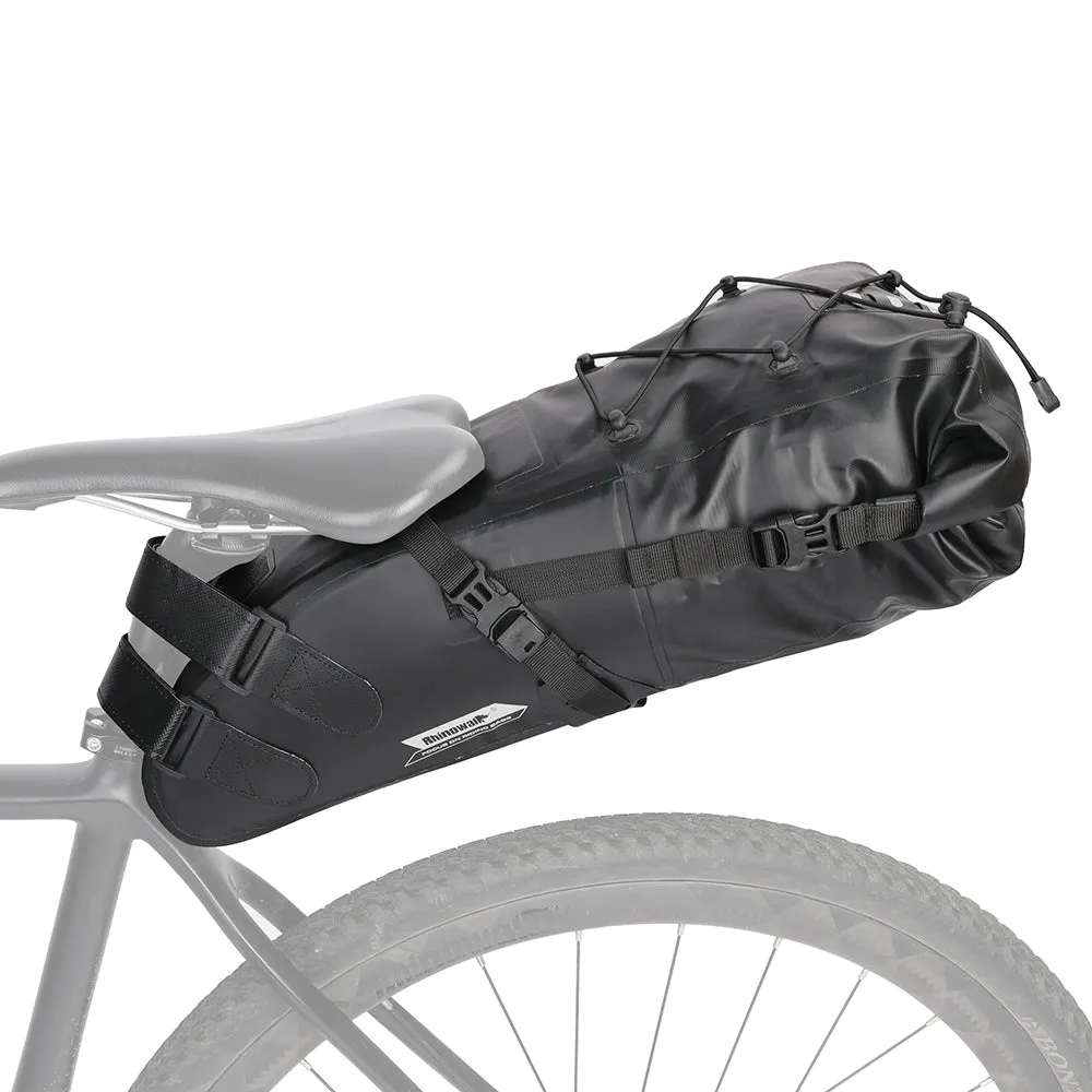 Bike Seat Bag, Bicycle Saddle Bag Under Seat 3D Shell Cycling Seat Pack for Mountain Road Bikes Black