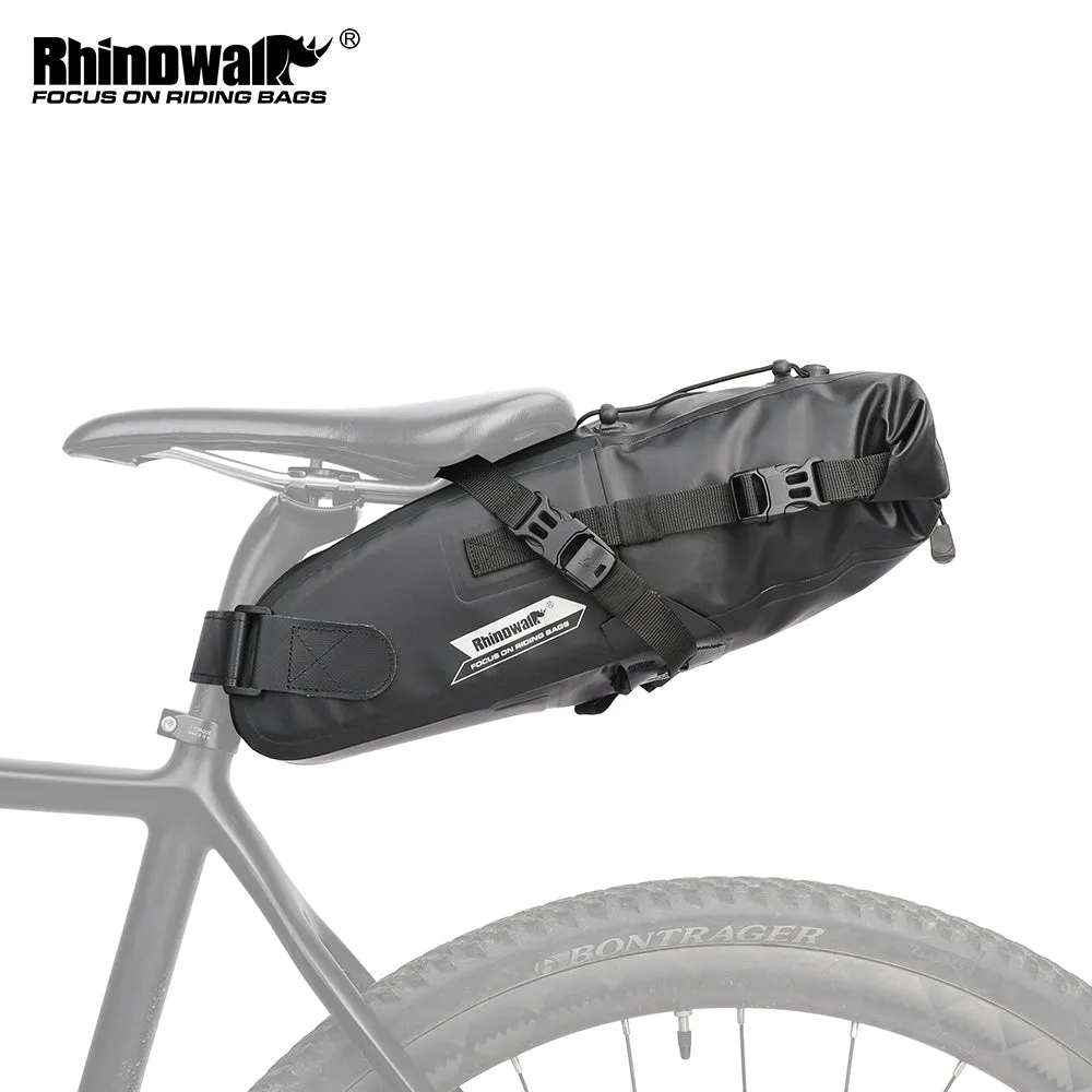 Bike Seat Bag, Bicycle Saddle Bag Under Seat 3D Shell Cycling Seat Pack for Mountain Road Bikes Black