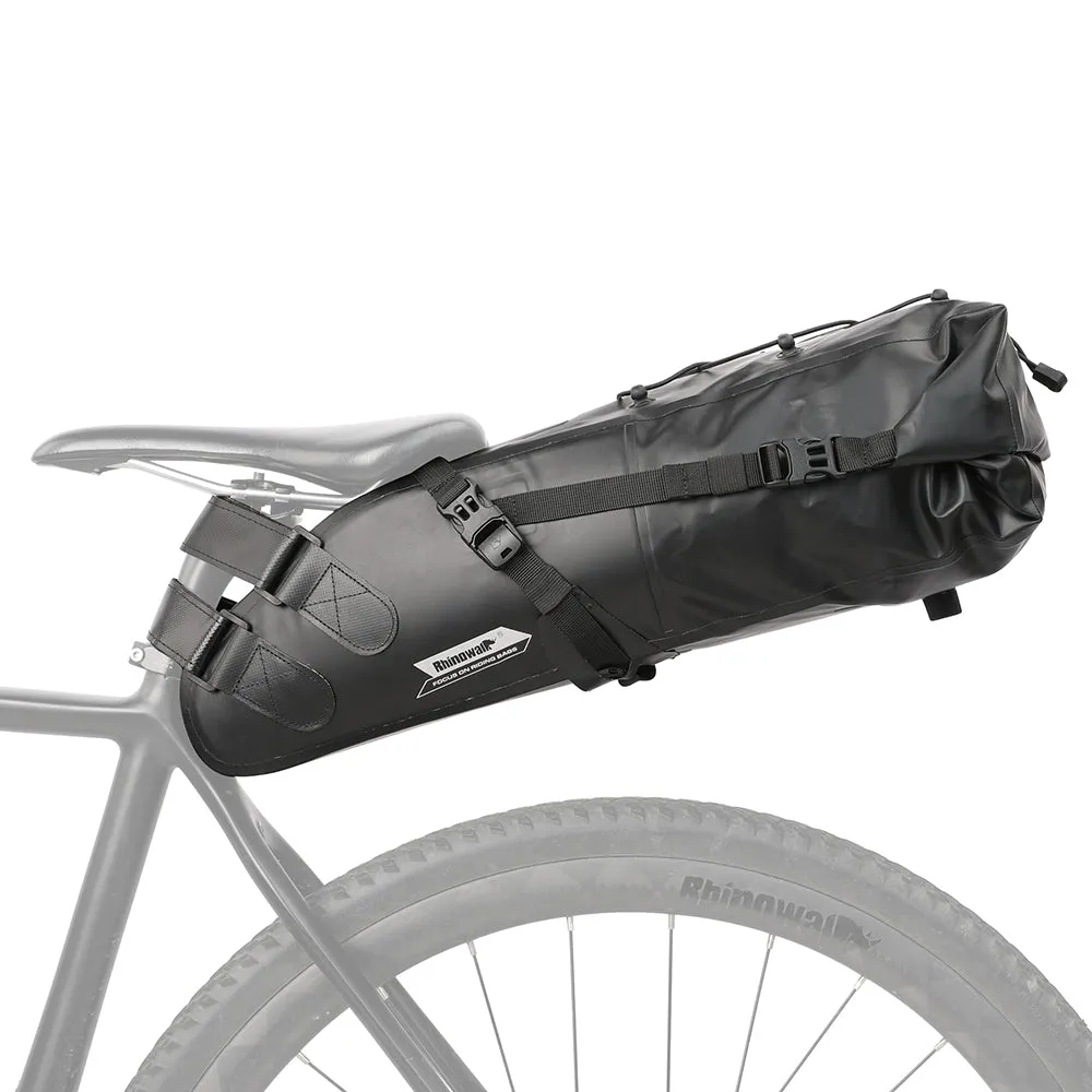 Bike Seat Bag, Bicycle Saddle Bag Under Seat 3D Shell Cycling Seat Pack for Mountain Road Bikes Black