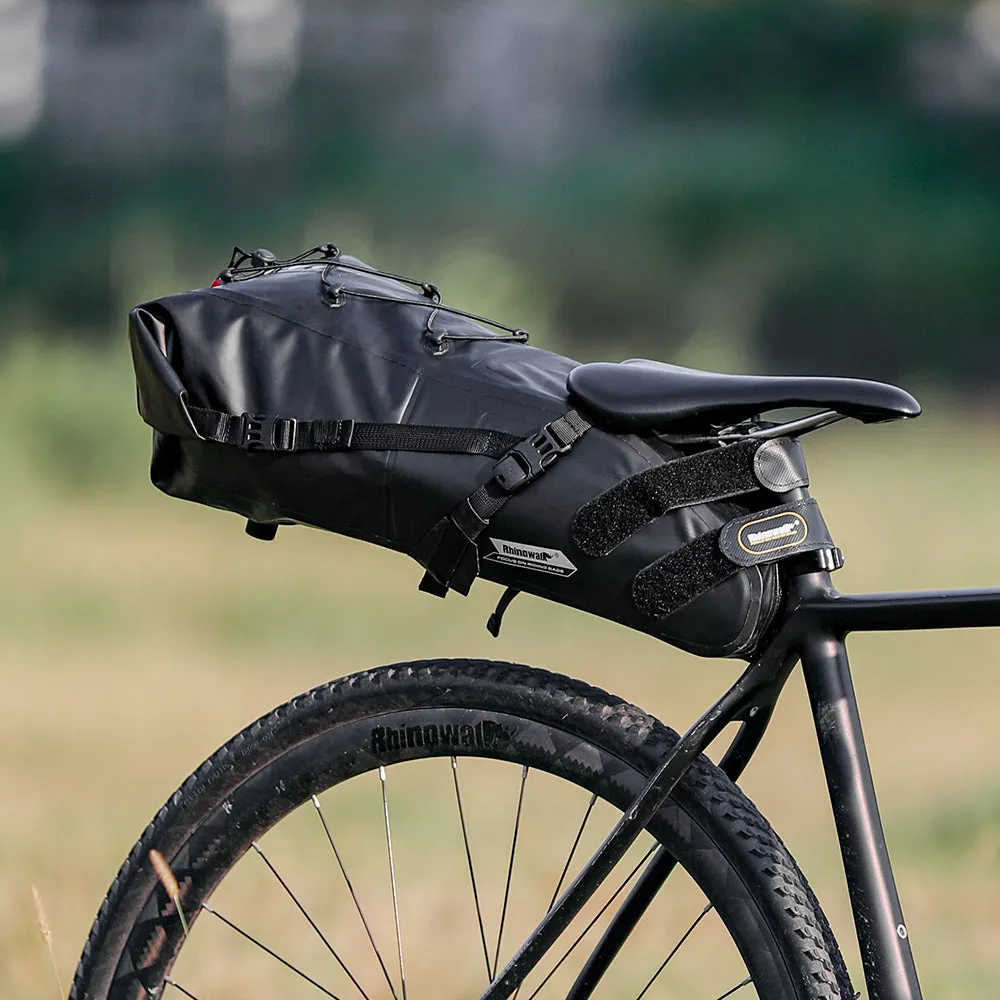 Bike Seat Bag, Bicycle Saddle Bag Under Seat 3D Shell Cycling Seat Pack for Mountain Road Bikes Black