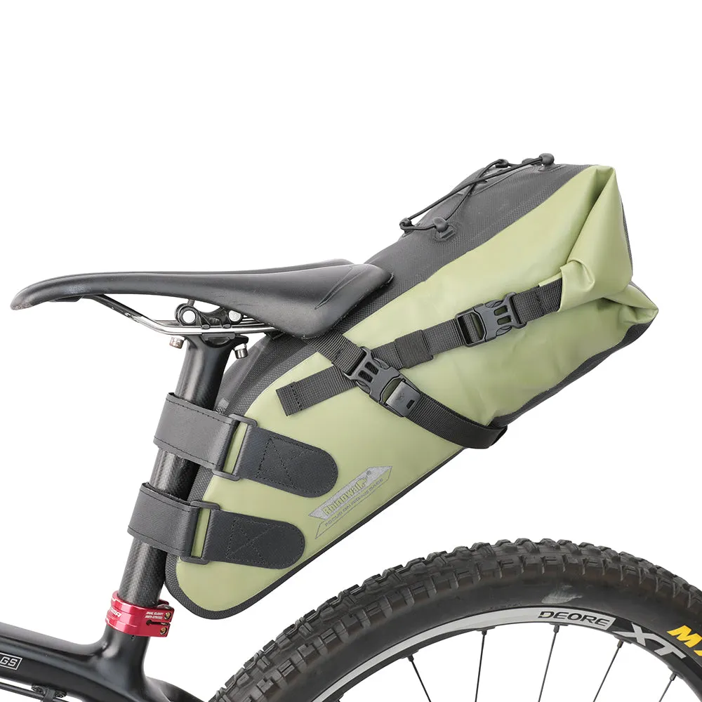 Bike Seat Bag, Bicycle Saddle Bag Under Seat 3D Shell Cycling Seat Pack for Mountain Road Bikes Black