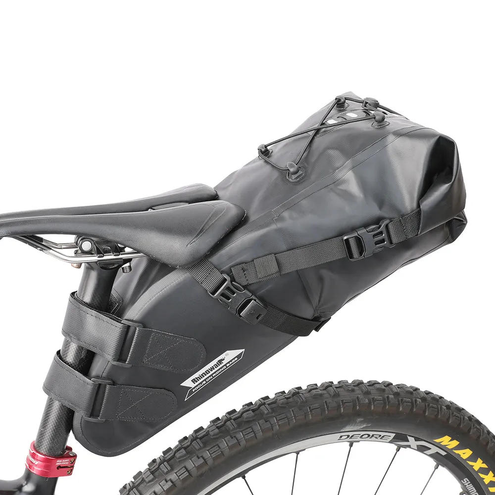 Bike Seat Bag, Bicycle Saddle Bag Under Seat 3D Shell Cycling Seat Pack for Mountain Road Bikes Black