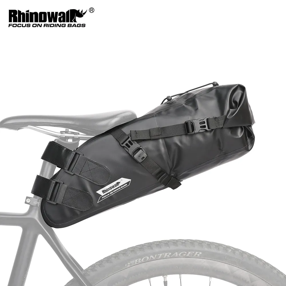 Bike Seat Bag, Bicycle Saddle Bag Under Seat 3D Shell Cycling Seat Pack for Mountain Road Bikes Black