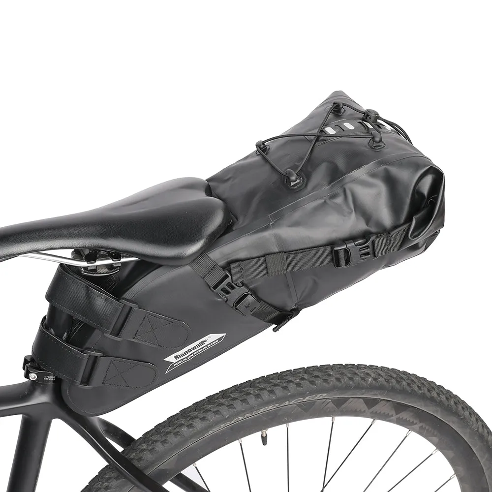 Bike Seat Bag, Bicycle Saddle Bag Under Seat 3D Shell Cycling Seat Pack for Mountain Road Bikes Black