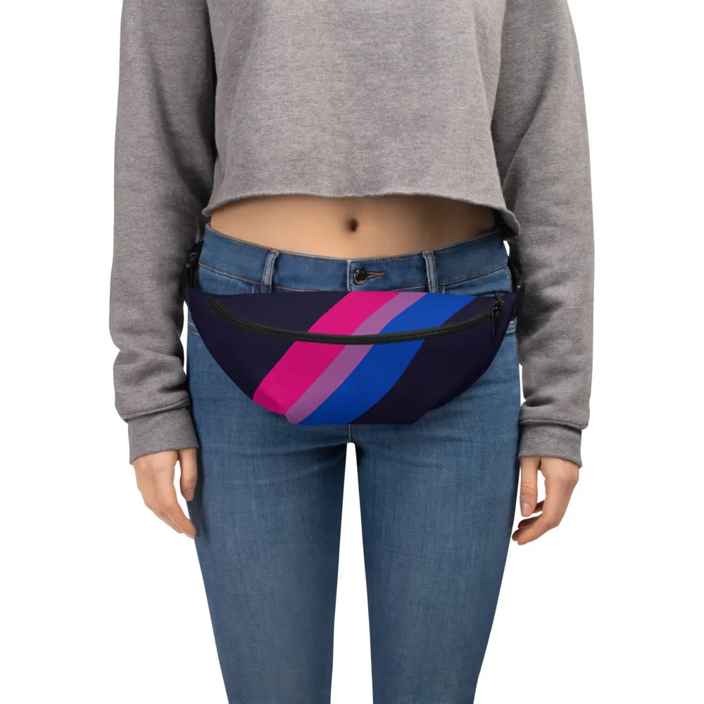 Bisexual Pride Flag Diagonal Fanny Pack/Bum Bag