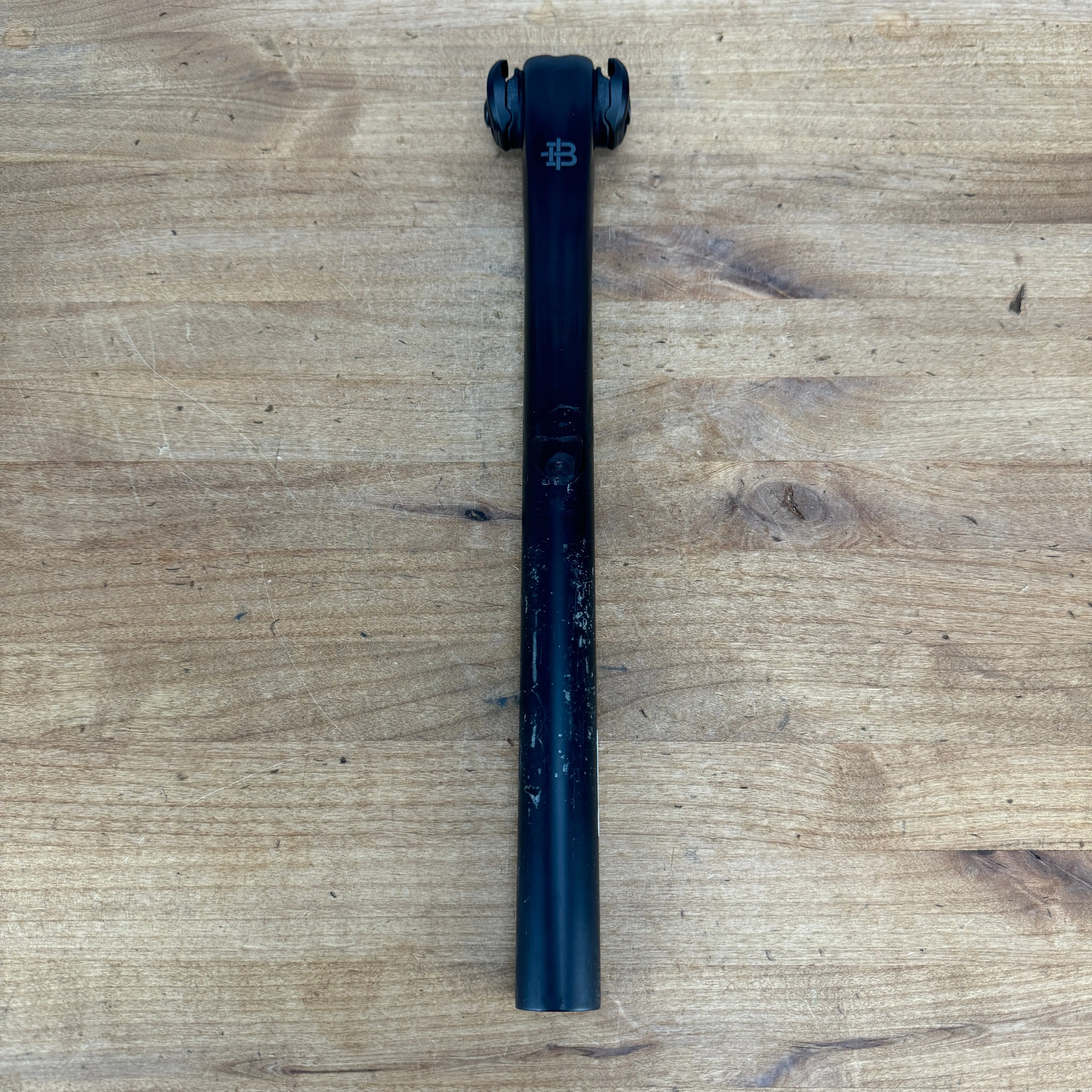 Black Inc 27.2mm x 350mm Zero Offset Carbon Bike Seatpost 200g