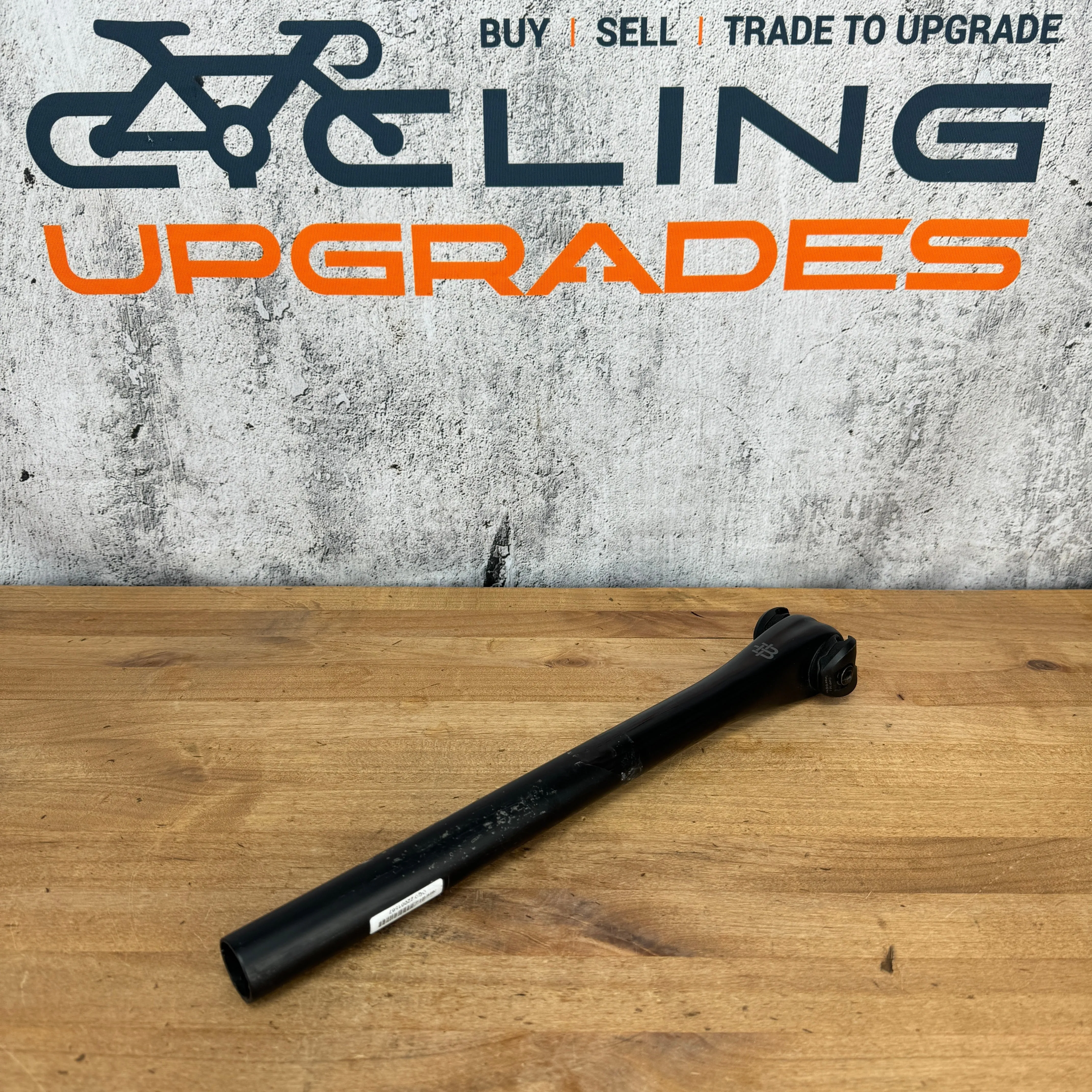 Black Inc 27.2mm x 350mm Zero Offset Carbon Bike Seatpost 200g