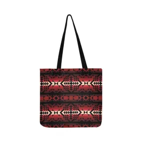 Black Rose Reusable Shopping Bag (Two sides)