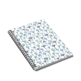 Blue Shroom Spiral Notebook - Ruled Line