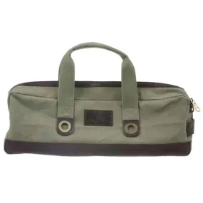 Boldric Chef Carryall Green Canvas with Brown Leather Trim