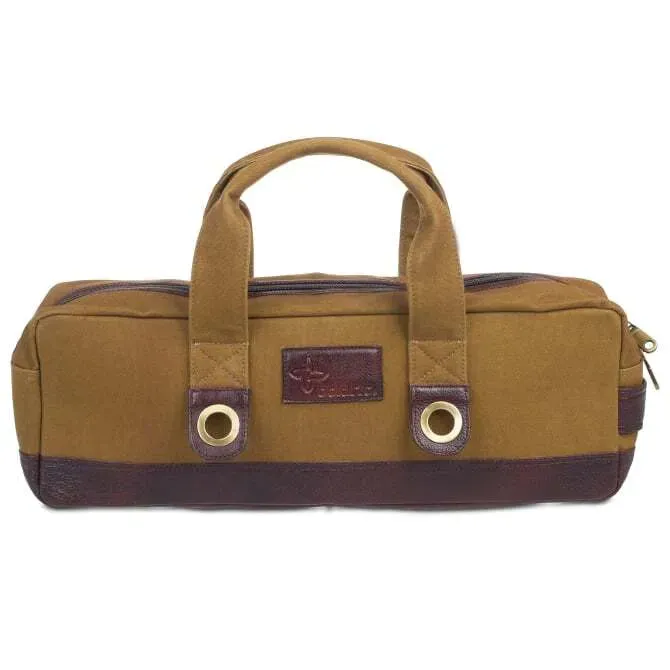 Boldric Chef Carryall Green Canvas with Brown Leather Trim