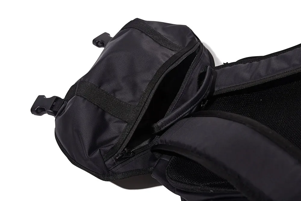 BSRABBIT TWO POCKET BACK PACK BLACK