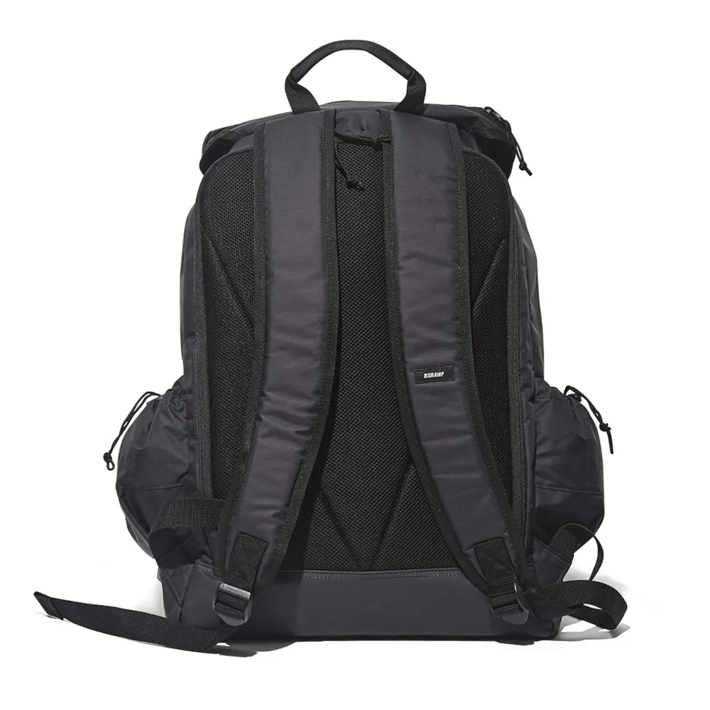 BSRABBIT TWO POCKET BACK PACK BLACK