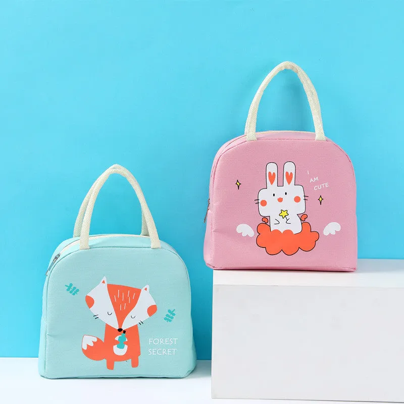 Cartoon Lunch Bag Insulation Bag Oxford Cloth Lunch Bag With Rice