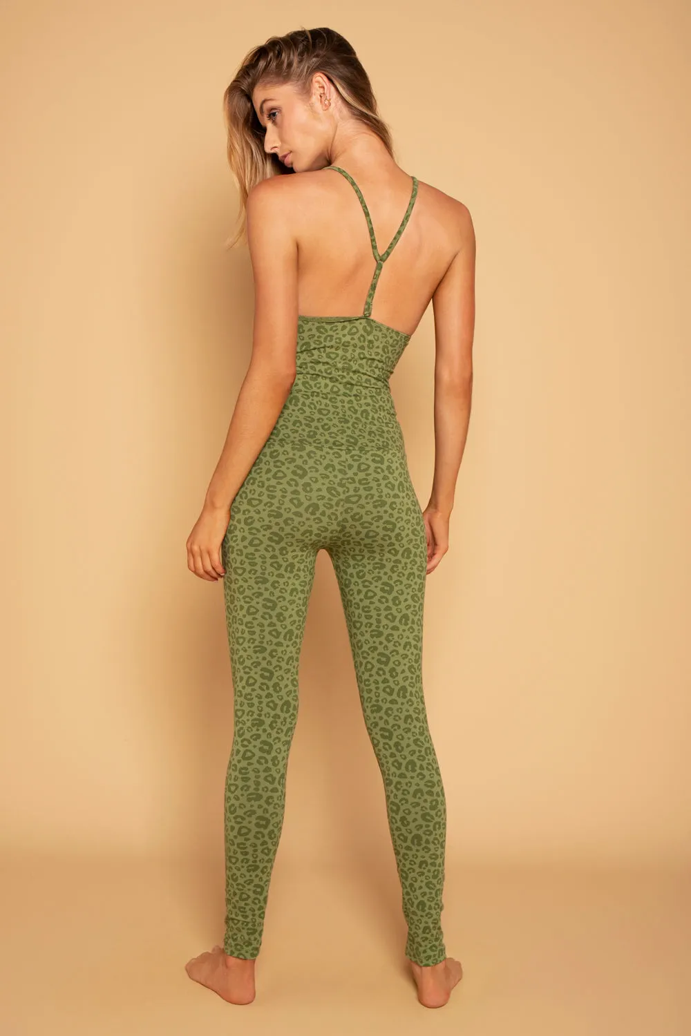 CAT YOGA JUMPSUIT LEOPARD