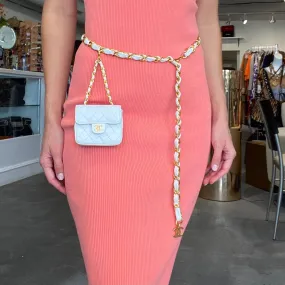 Chanel White Micro Belt Bag