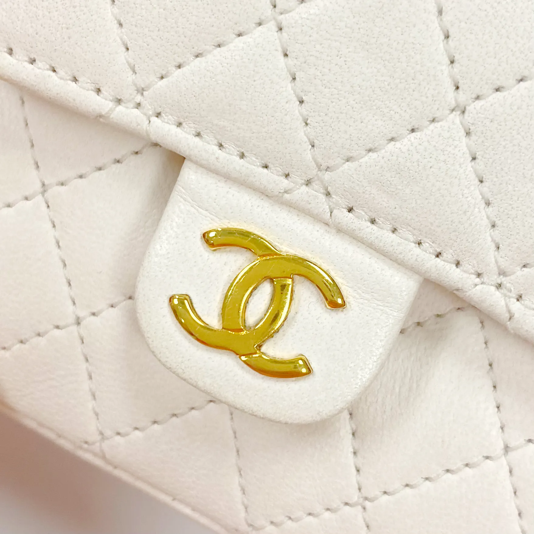 Chanel White Micro Belt Bag