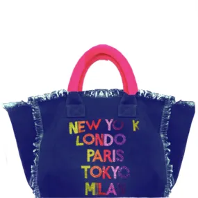 Cities Fringe Canvas Bag