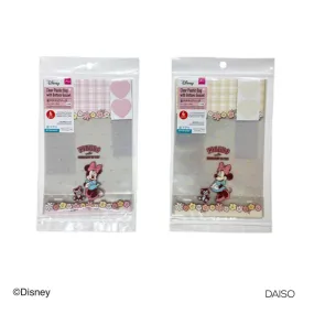 Clear Plastic Bag with Bottom Gusset Minnie 18.5cm x 12cm x 5cm