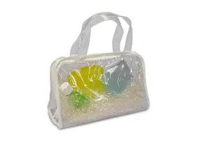 Clear vinyl zipper bag